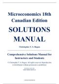 Instructor&rsquo;s Solutions Manual - Microeconomics&comma; 18th Canadian Edition &ndash; Christopher T&period; S&period; Ragan &lpar;Chapters 1&ndash;20&rpar;