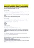 IOWA DENTAL BOARD JURISPRUDENCE UPDATED 2026 EXAM SCRIPT QUESTIONS AND SOLUTIONS