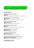 BIOD 151 &ndash; Module 4&colon; Bone Function & Skeletal System Questions and Answers&vert;Accurate&vert; Verified