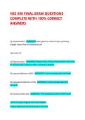 HSS 396 FINAL EXAM QUESTIONS COMPLETE WITH 100&percnt; CORRECT ANSWERS