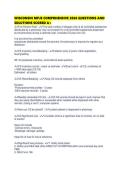 WISCONSIN MPJE COMPRHENSIVE 2026 QUESTIONS AND SOLUTIONS SCORED 