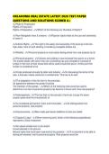 OKLAHOMA REAL ESTATE LATEST 2026 TEST PAPER QUESTIONS AND SOLUTIONS SCORED 