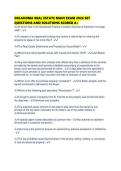 OKLAHOMA REAL ESTATE MAIN EXAM 2026 SET QUESTIONS AND SOLUTIONS SCORED