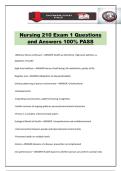 Nursing 210 Exam 1 Questions and Answers 100&percnt; PASS