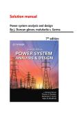 Solution Manual For Power System Analysis and Design 7th Edition by J&period; Duncan Glover&comma; Mulukutla S&period; Sarma