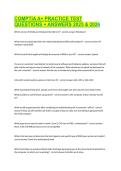COMPTIA A&plus; PRACTICE TEST QUESTIONS &plus; ANSWERS 2025 & 2026