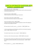 COMPTIA CERTMASTER QUESTIONS WITH CORRECT ANSWERS 2025