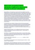 RNFA QUIZ 1B QUESTIONS & DETAILED COMPLETE SOLUTIONS PASSED ALREADY GRADED A&plus;