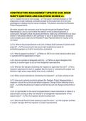 CONSTRUCTION MANAGEMENT UPDATED 2026 EXAM SCRIPT QUESTIONS AND SOLUTIONS
