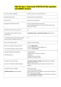 MBA 703 Quiz 2 Study Guide UPDATED ACTUAL Questions  and CORRECT Answers