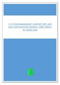 CH 21 PAIN MANAGEMENT&comma; COMFORT&comma; REST&comma; AND SLEEP QUESTIONS AND ANSWERS - 100&percnt; CORRECT &lpar;A&plus; GRADE&rpar; 2026