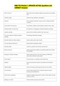 MBA 703 Module 1 UPDATED ACTUAL Questions and  CORRECT Answers