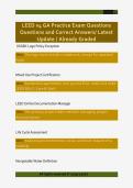 LEED v4 GA Practice Exam Questions  Questions and Correct Answers&sol; Latest  Update &sol; Already Graded