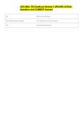 LSUS MBA-703 &lpar;Sadhya&rpar; Module 3 UPDATED ACTUAL  Questions and CORRECT Answers 