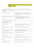 LSUS MBA 703 Module 2 UPDATED ACTUAL Questions and  CORRECT Answers 