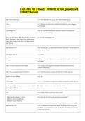 LSUS MBA 703 &vert; Module 1 UPDATED ACTUAL Questions and  CORRECT Answers