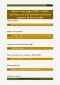 GMOS FINAL EXAM STUDY GUIDE  Questions and Correct Answers&sol; Latest  Update &sol; Already Graded