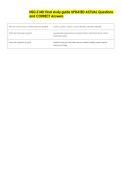 NSG 240 exam 2 UPDATED ACTUAL Questions and CORRECT  Answers