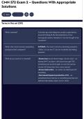 CMN 572 Exam 2 &ndash; Questions With Appropriate Solutions