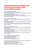 Environmental Science Chapter 8 and 9 Exam Quiz and Answers 100&percnt; Solved 2026 Brand New&excl;&excl;