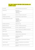 D101 WGU FORMULAS UPDATED ACTUAL Questions and  CORRECT Answers 