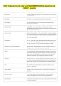 D352 Employment and Labor Law WGU UPDATED ACTUAL Questions and  CORRECT Answers