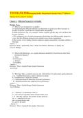 COMPLETE TEST BANK&colon; For MANAGING QUALITY&colon; INTEGRATING THE SUPPLY CHAIN 7TH EDITION BY S&period; THOMAS FOSTER QUESTIONS AND ANSWERS GRADED A&plus;
