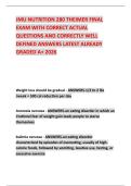 JMU NUTRITION 280 THEIMER FINAL EXAM WITH CORRECT ACTUAL QUESTIONS AND CORRECTLY WELL DEFINED ANSWERS LATEST ALREADY GRADED A&plus; 2026