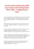 Learners and Learning Science d664  wgu  Learners and Learning Science  &lpar;WGU&comma; 2026&rpar; &ndash; Complete Review  Notes