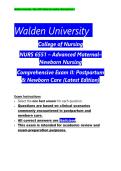 NURS 6551 &ndash; Advanced Maternal&ndash;Newborn Nursing  Comprehensive Exam II&colon; Postpartum & Neonatal Clinical Judgment &lpar;Latest Edition&rpar;  