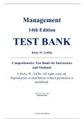Test Bank - Management&comma; 14th Edition &ndash; Ricky W&period; Griffin &ndash; ISBN 9798214042534 &lpar;Chapters 1&ndash;20&rpar;