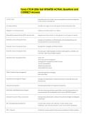 CTCM Bundled Exam Questions WITH  CORRECT Answers