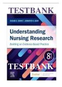 Understanding Nursing Research &ndash; 8th Edition &lpar;Grove&rpar; Test Bank &vert; Chapters 1&ndash;14 Complete Questions & Answers