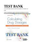 TEST BANK for Calculating Drug Dosages&colon; A Patient-Safe Approach to Nursing and Math by Andra Luz Martinez de Castillo & Maryanne Werner-McCullough &mdash; Verified Questions & Answers for All Chapters A&plus;