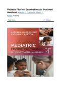 TEST BANK for Pediatric Physical Examination&colon; An Illustrated Handbook 4th Edition &lpar;Karen G&period; Duderstadt&comma; 2025&rpar; Newest Edition 2026 All Chapters Covered
