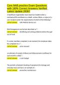 Core NAB practice Exam Questions with 100- Correct Answers Verified Latest Update 2026&excl;&excl;&period;docx