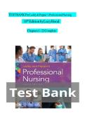 Leddy & Pepper&rsquo;s Professional Nursing 10th Edition Test Bank &ndash; Chapters 1&ndash;22 Complete &lpar;Lucy Hood&rpar;