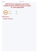NUR 612 Exam 4 Questions and Correct Detailed Answers &lpar;Verified Answers&rpar; &vert; Graded A&plus; &vert; New Update 2026