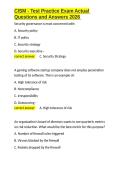CISM - Test Practice Exam Actual Questions and Answers 2026&period;docx