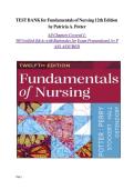 Fundamentals of Nursing 12th Edition Test Bank &ndash; Patricia A&period; Potter &lpar;Complete Exam Questions&rpar;
