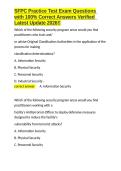 SFPC Practice Test Exam Questions with 100- Correct Answers Verified Latest Update 2026&excl;&excl;&period;docx