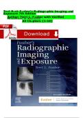 TEST BANK for Fauber&rsquo;s Radiographic Imaging and Exposure&comma; 7th Edition by Terri L&period; Fauber &mdash; Verified Questions & Answers for Chapters 1&ndash;10 A&plus;