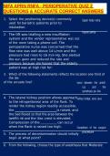 NIFA APRN RNFA - PERIOPERATIVE QUIZ 2 QUESTIONS & ACCURATE CORRECT ANSWERS