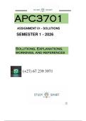 APC3701 - ASSIGNMENT 1 SOLUTIONS &lpar; SEMESTER 1 SOLUTIONS&rpar;