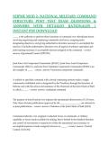 SEJPME Mod 2- National Military Command Structure Post Test Exam Questions & Answers With Detailed Rationales &vert; Instant PDF Download