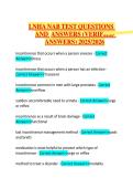 LNHA NAB TEST QUESTIONS  AND  ANSWERS &lpar;VERIFIED  ANSWERS&rpar; 2025&sol;2026