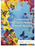 Test Bank Varcarolis' Foundations of Psychiatric-Mental Health Nursing A Clinical 9th Edition by Margaret Jordan Halter Test Bank Chapter 1-36 UPDATED 2026-2027 update