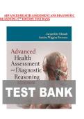 Test Bank Complete&lowbar; Advanced Health Assessment and Diagnostic Reasoning 5th Edition&comma; &lpar;2026&sol;2027&rpar; By Jacqueline Rhoads and Sandra Wiggins Petersen All Chapters 1-18&vert; Verified Answers With Rationale