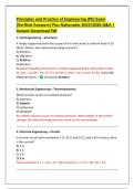 Principles and Practice of Engineering &lpar;PE&rpar; Exam  &lpar;Verified Answers&rpar; Plus Rationales 2025&sol;2026 Q&A &vert;  Instant Download Pdf 