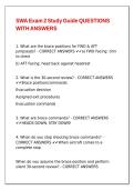 SWA Exam 2 Study Guide QUESTIONS WITH ANSWERS